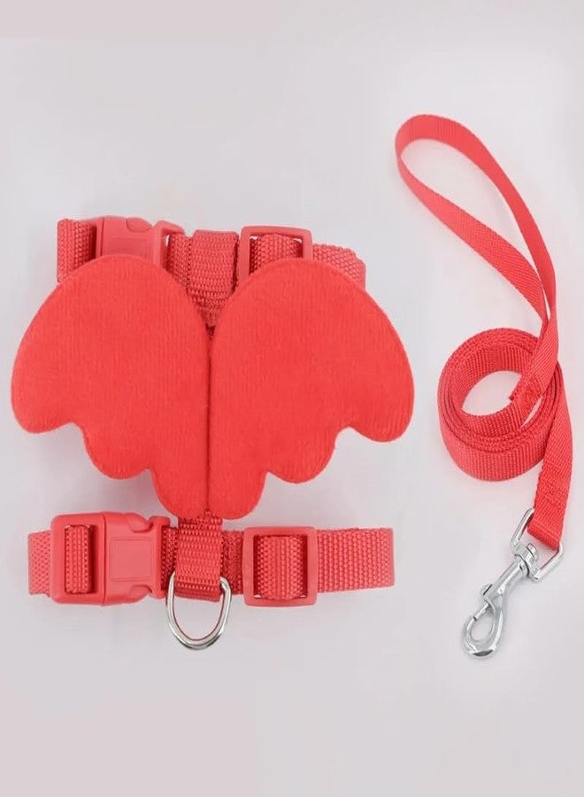 KittuPet 1pc Wings Pet Harness and Handle Set for Cats and Small Dogs Red Color - Image 2